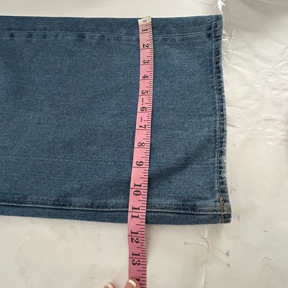 American Eagle Skater Jeans Womens Size 14R Baggy Wide Leg Grunge Distressed - Picture 13 of 16